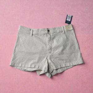 Striped Cream Women's Shorts